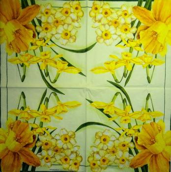127 Daffodils - 3 ply (grün) - Ambiente